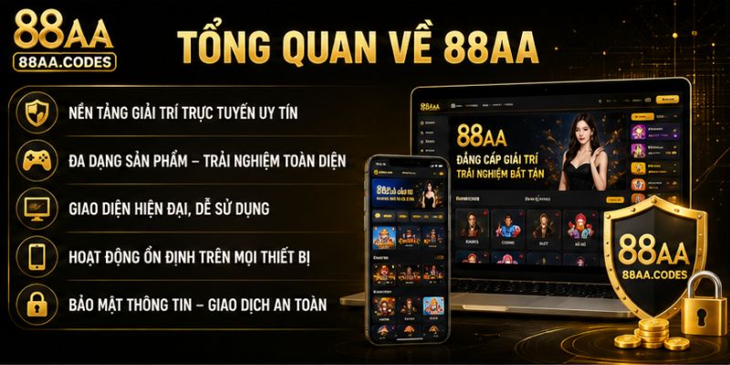 Giới thiệu nhà cái trực tuyến uy tín 88AA