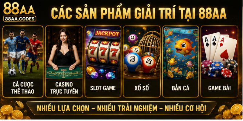 Các trò chơi giải trí đón đầu xu hướng tại 88AA